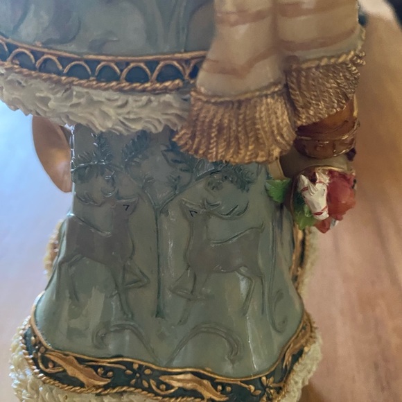 Rare Fitz and Floyd Clairmont Christmas Musical Santa Plays Deck The Halls 9.5” - Picture 14 of 17